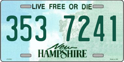 NH license plate 3537241