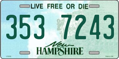 NH license plate 3537243
