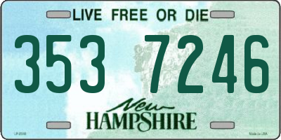 NH license plate 3537246