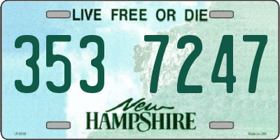 NH license plate 3537247