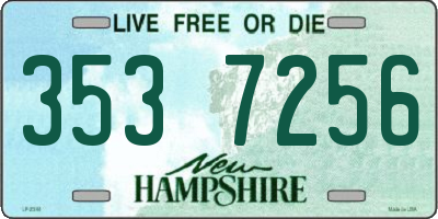 NH license plate 3537256