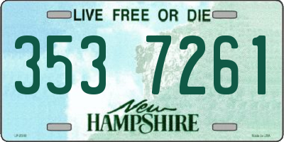 NH license plate 3537261
