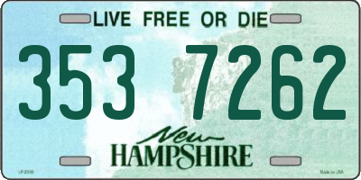 NH license plate 3537262