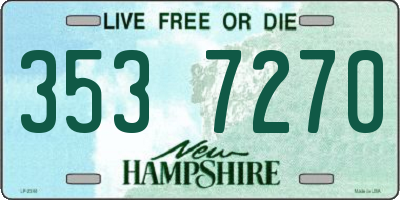 NH license plate 3537270