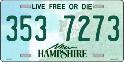 NH license plate 3537273