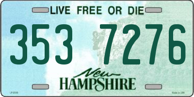 NH license plate 3537276