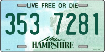 NH license plate 3537281