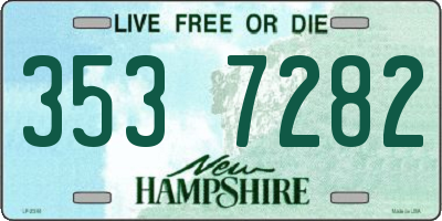 NH license plate 3537282