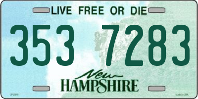NH license plate 3537283
