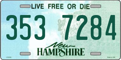 NH license plate 3537284