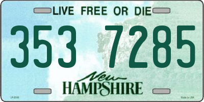 NH license plate 3537285