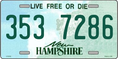 NH license plate 3537286