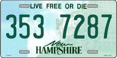 NH license plate 3537287