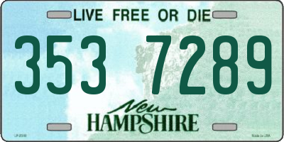 NH license plate 3537289