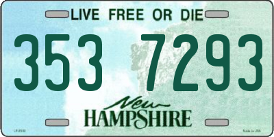 NH license plate 3537293