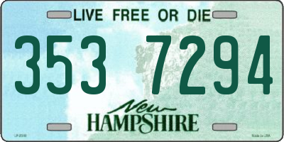 NH license plate 3537294