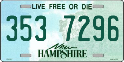 NH license plate 3537296
