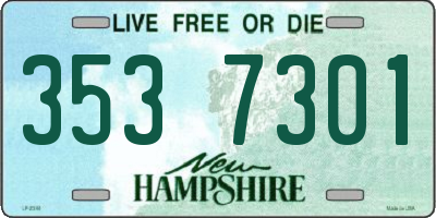 NH license plate 3537301