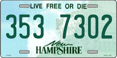 NH license plate 3537302