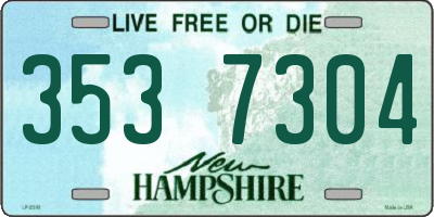 NH license plate 3537304
