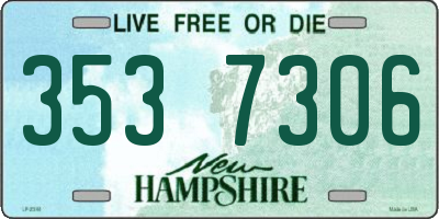 NH license plate 3537306