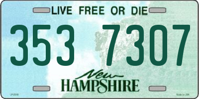 NH license plate 3537307