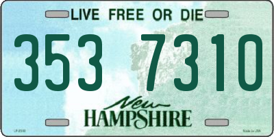 NH license plate 3537310