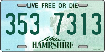 NH license plate 3537313