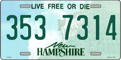 NH license plate 3537314