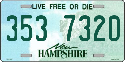 NH license plate 3537320