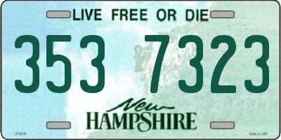 NH license plate 3537323