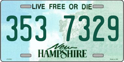 NH license plate 3537329