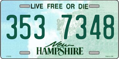 NH license plate 3537348