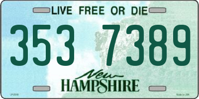 NH license plate 3537389