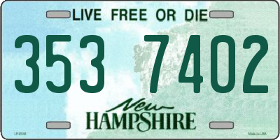 NH license plate 3537402