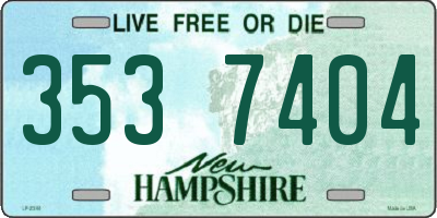 NH license plate 3537404