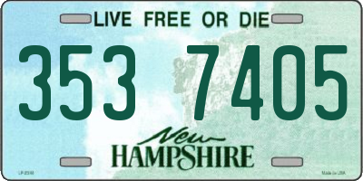 NH license plate 3537405