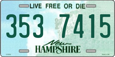 NH license plate 3537415