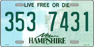 NH license plate 3537431