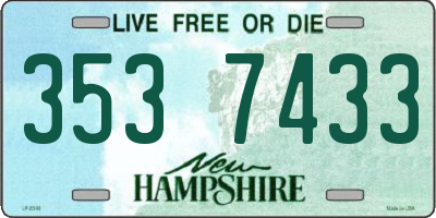 NH license plate 3537433