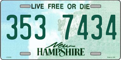 NH license plate 3537434