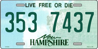NH license plate 3537437