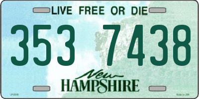 NH license plate 3537438