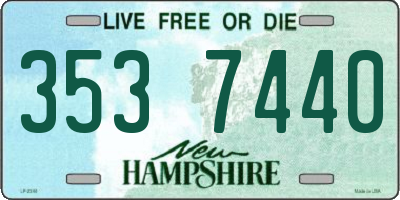 NH license plate 3537440