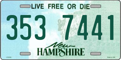 NH license plate 3537441