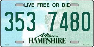 NH license plate 3537480