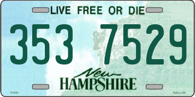 NH license plate 3537529