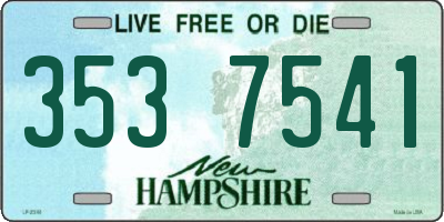 NH license plate 3537541