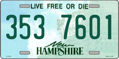 NH license plate 3537601