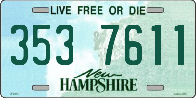 NH license plate 3537611